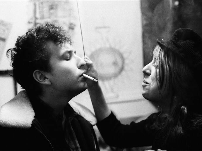Joe Alper, Bob Dylan con la fidanzata Suze Rotolo, gennaio 1962, © 2015 Joe Alper Photo Collection LLC.