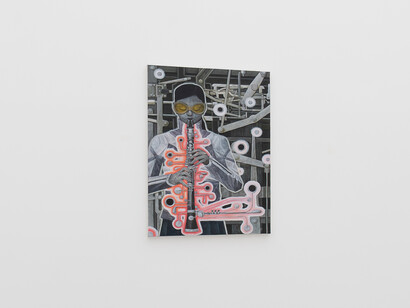 Isaac Soh Fujita Howell, Malign influence on the information interchange, exhibition view. Courtesy of T293