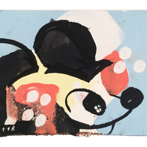 Anthony Lister, MINI 4, Acrylic on cardboard, Unique, Signed, 22.4 x 17.7 inches, 2014