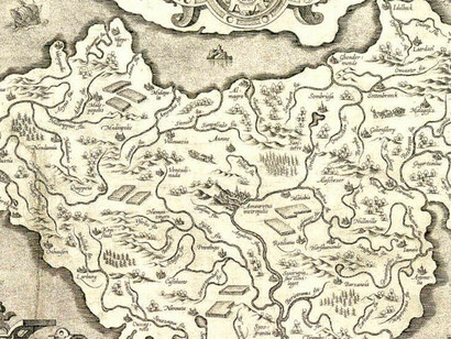 A ilha de Utopia segundo Abraham Ortelius (1595)