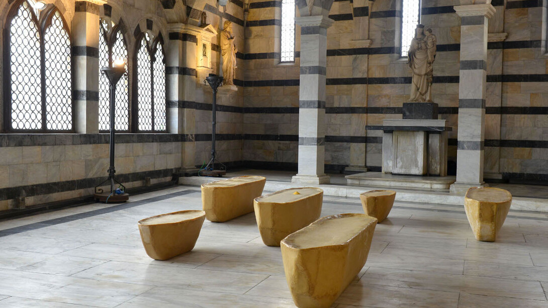 Wolfgang Laib, Somewhere else, Chiesa della Spina. Foto di Nicola Gronchi