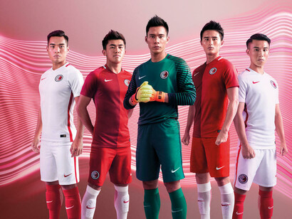 I calciatori della nazionale di Hong Kong