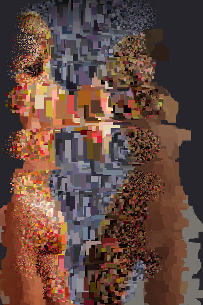 Gary Kaleda, Synapse, 2012, digital painting, 32.5 x 38 inches