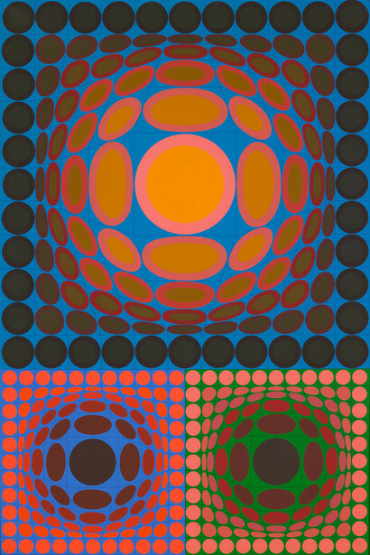 Victor Vasarely, Trivega (detail), 1976. Mit freundlicher genehmigung der Albertina