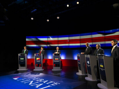 Debate televisado de la primera ronda para las elecciones presidenciales