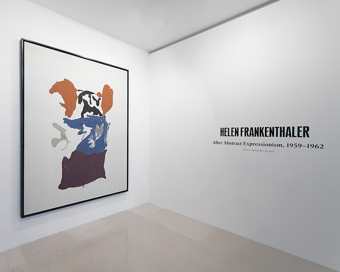 Helen Frankenthaler, Exhibition view. Courtesy of Gagosian