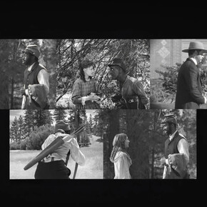 Stan Douglas, Birth of a nation and The enemy of all mankind, exhibition view. © Stan Douglas. Courtesy the artist, Victoria Miro, and David Zwirner