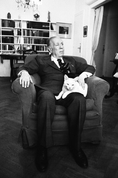 Borges percibe en los felinos una presencia antigua y misteriosa, dueña de un tiempo propio que apenas podemos rozar