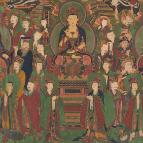 Minhui 민희 and other monk-painters, Tripitaka bodhisattvas 삼장보살도 (detail), Joseon dynasty, 18th century. Courtesy of Art Institute of Chicago