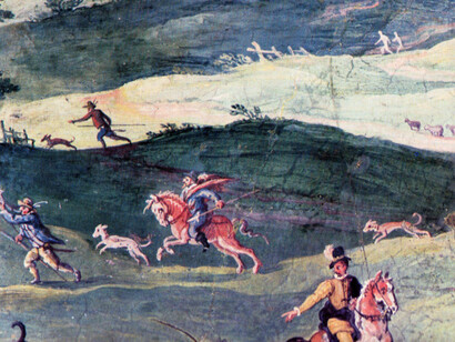 Monterotondo, Palazzo comunale, Paul Bril, Stanza delle cacce (part.)