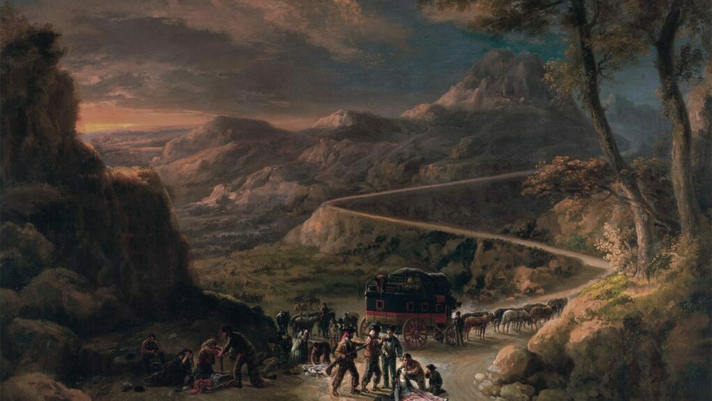 "Vista del puerto de Miravete, camino antiguo de Madrid" (1869), Manuel Barrón y Carrillo