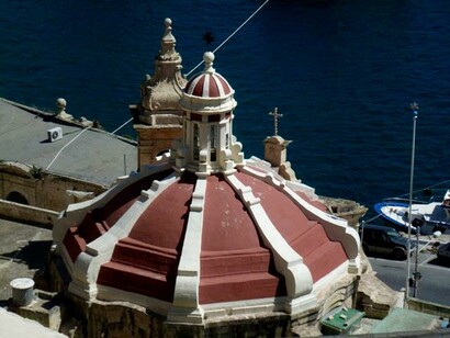 La Valeta, Malta. Vista aerea del Quarry Wharf 