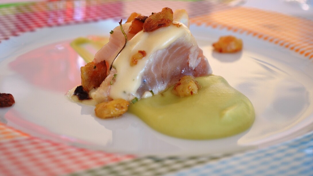 Moreno Cedroni. Roast beef di tonno bianco