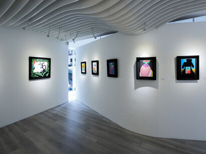 Go Yayanagi, exhibition view. Courtesy of Whitestone Gallery