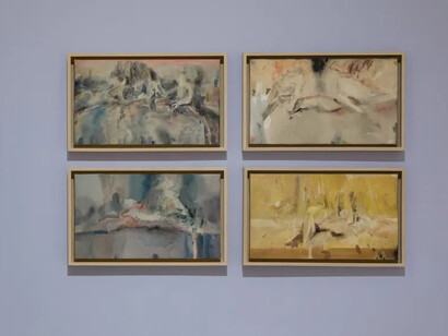 Sayanee Sarkar, Alchemy of absolute intimacy, exhibition view. Courtesy of Emami Art