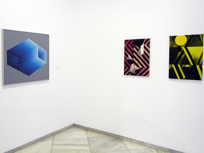Encuentros ópticos (Optical encounters), exhibition view. Courtesy of Rafael Ortiz Gallery