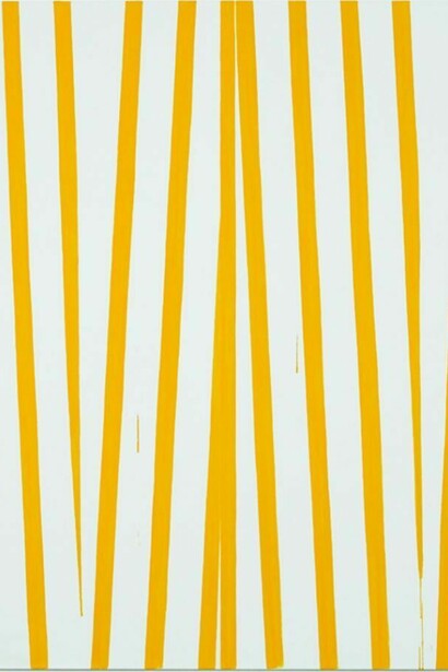 Bernard Piffaretti, Sans titre, 2012, acrylic on canvas, 164 x 160 cm / 64.5 x 62.9 in, courtesy of Herald St, London and Galerie Frank Elbaz, Paris