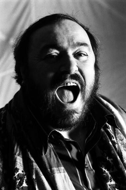 Carlo Orsi, Luciano Pavarotti, 1985. Con la gentile concessione de Anna Defrancesco comunicazione