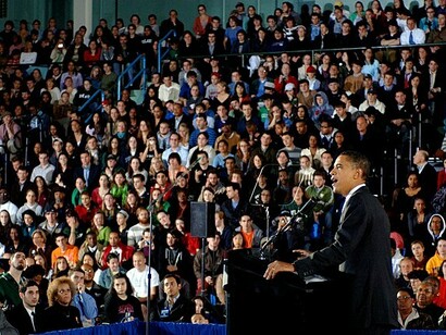 Barack Obama in New Orleans, America