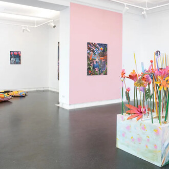 Philip Grözinger, Manntje, Manntje, Timpe Te, exhibition view. Courtesy of Galerie Kornfeld
