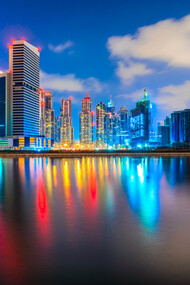 Dubai Skyline at night