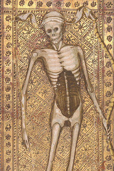 Death from the Visconti-Sforza tarot cards (detail). Courtesy of the Morgan Library & Museum