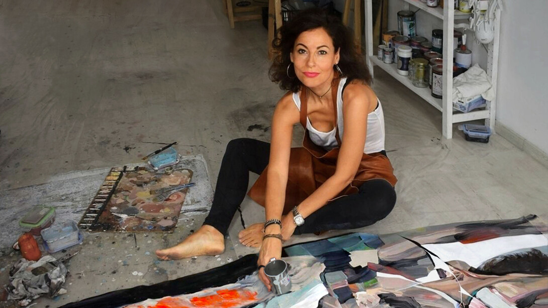 Evita Andújar in studio