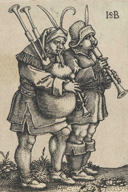 Sebald Beham, Ein nach links tanzendes Paar (Blatt 9 aus der Folge: Das Bauernfest), 1537. Courtesy of Staatsgalerie Stuttgart