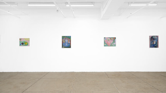 Lacey Black, Cosmic zoo, exhibition view. Courtesy of Monya Rowe Gallery