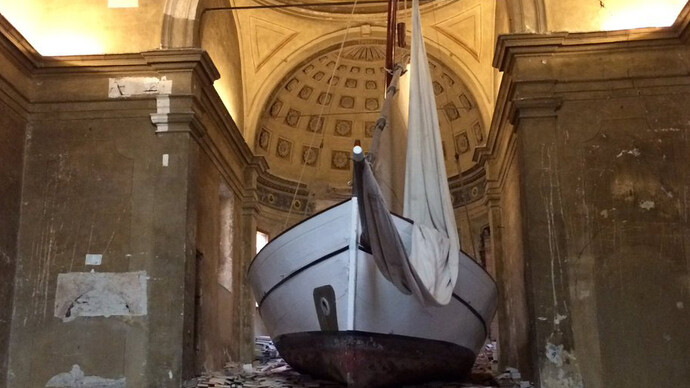 Claudio Parmiggiani - Naufragio con Spettatore (Shipwreck with Spectators)