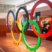 Olympic stories, exhibition view. Courtesy of New Building of the National Museum