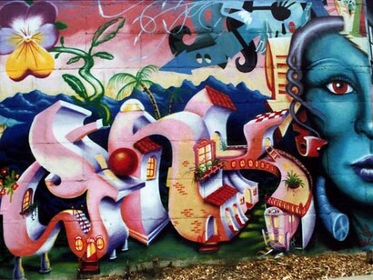 Un murale di Lady Pink