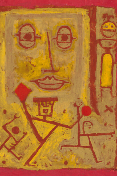 Paul Klee, God of war (Kriegsgott) (detail), 1937. Courtesy of The Cleveland Museum of Art, Bequest of Lockwood Thompson, 1992. 278. © 2026 Artists Rights Society (ARS), New York
