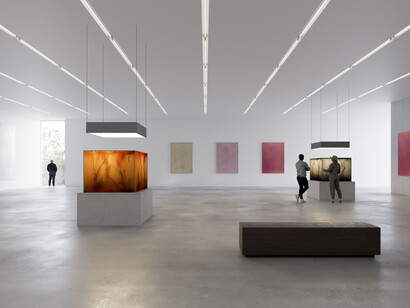 Divers artistes, Kunstmuseum Bern du futur. Le concours architectural, vue de l'exposition. Avec l'aimable autorisation du Kunstmuseum Bern