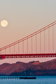 The Golden Gate Bridge, in San Francisco, California, USA often used as a symbol of “The California Dream.”