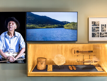 Nosso estado, vento e/em movimento, vista da exposição. Cortesia do Museu Paranaense
