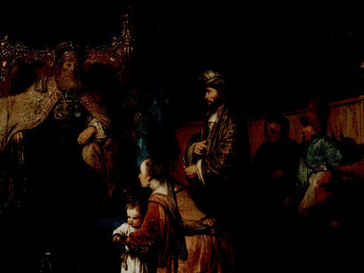 «Hannah presentando a su hijo Samuel al sacerdote Eli» (1665), Gerbrand van den Eeckhout