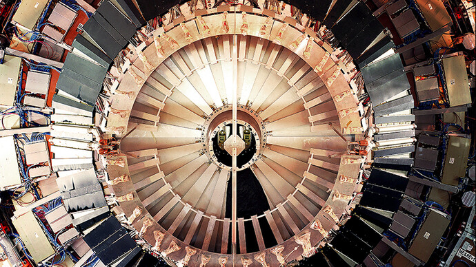 Enrico Sacchetti, Dark-Matter. Atlas (A Toroidal LHC Apparatus), uno dei sette rivelatori di particelle del LHC del CERN. MUSEO NAZIONALE DELLA SCIENZA E DELLA TECNOLOGIA 