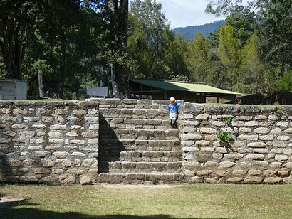 Mayan, Toddler Climbing Up, Iximche Ruins