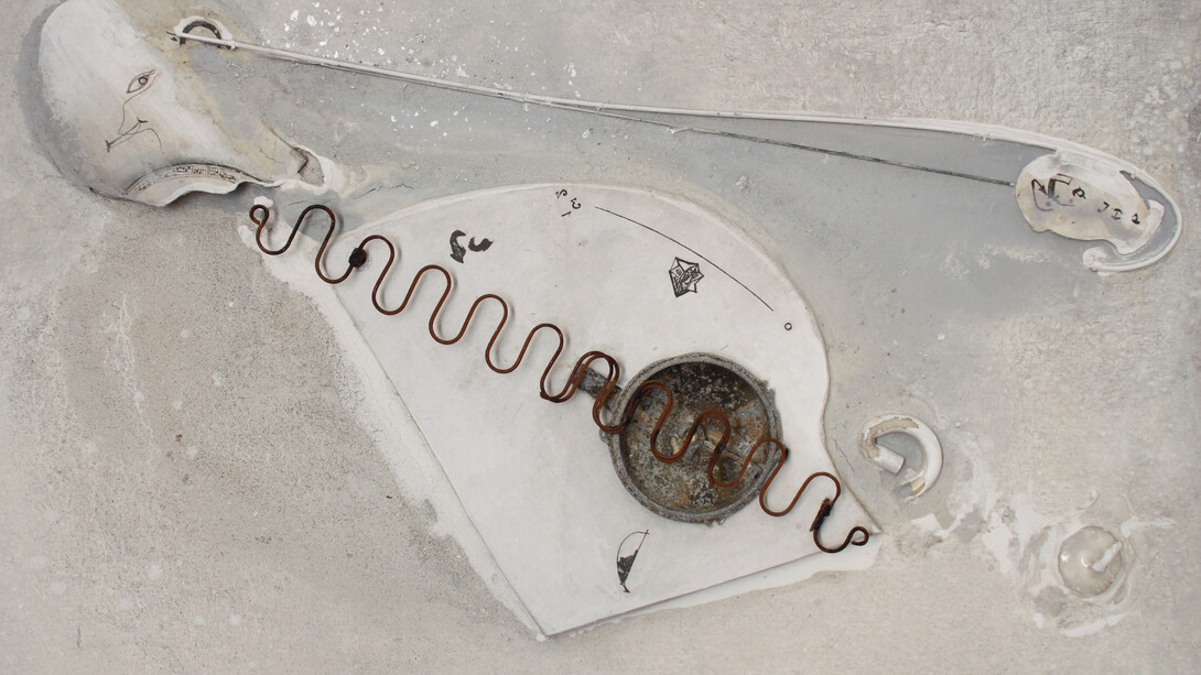 Gabriella Benedini, Tensioni, 2014, polimaterico, 75 x 113 cm
