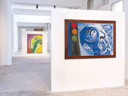 El Hadji Sy, New paintings, exhibition view. Courtesy of Selebe Yoon Gallery