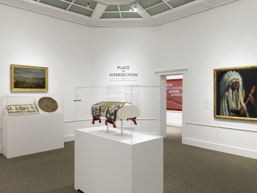 Place of intersection. Survivance in the american west, exhibition view. Courtesy of DeCordova Sculpture Park and Museum