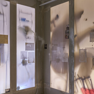 Tolia Astakhishvili, A wound on my plate, exhibition view. Courtesy of Emalin, London 