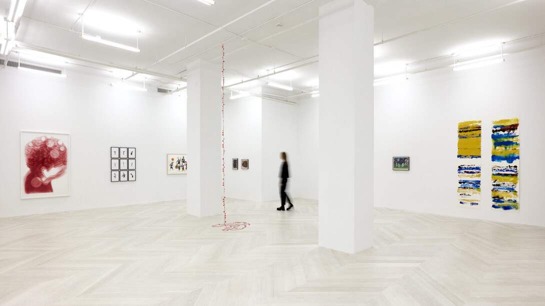 Various artists, Works on paper, exhibition view. Courtesy of Casey Kaplan 
