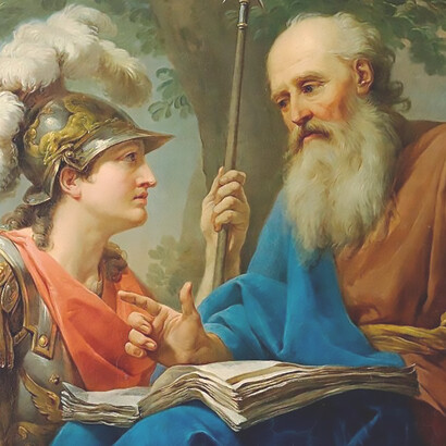 Alcibiades Being Taught by Socrates, Marcello Bacciarelli