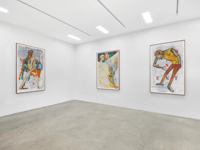 Tarwuk, Mit dem frosch zu schmusen, ist es unmöglich, exhibition view. Courtesy of White Cube