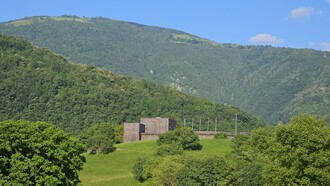 Vista del cimitero germanico di Quero, Belluno
