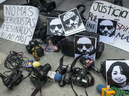 Protestas en México ante el asesinato de periodistas