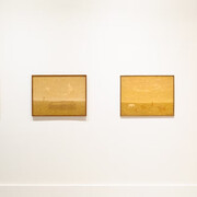 Alfredo Spampinato, Oro en el campo, vista de exhibición. Cortesía de Calvaresi