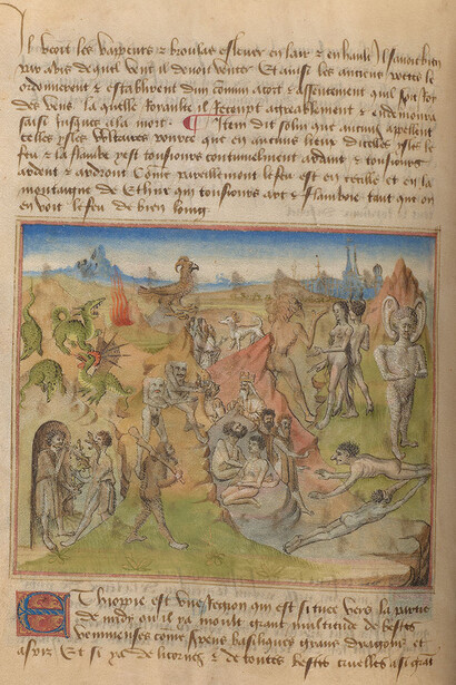 Ethiopia, from Marvels of the World, France, possibly Angers, ca. 1460, The Morgan Library & Museum, MS M.461, fol. 26v.